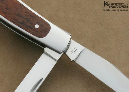 Terry Davis Custom Knife Bone Interframe 3 Blade Stockman Slip Joint - Image 4