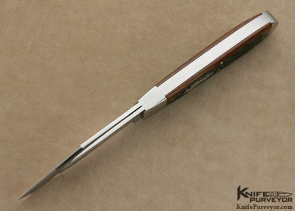 Terry Davis Custom Knife Large Jigged Bone 2 Bladed Trapper - Image 5