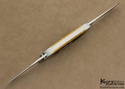 Terry Davis Custom Knife 2 Blade Remington Muscrat Bullet Scales Remington Jigged Bone - Image 4