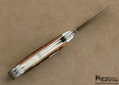 Terry Davis Custom Knife Large "Case Style" Stag Trapper Slip Joint - Image 5