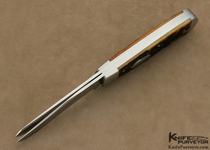 Terry Davis Custom Knife Large "Case Style" Stag Trapper Slip Joint - Image 4