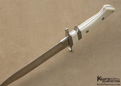 Thad Buchanan Custom Knife Pre-ban Elephant Ivory Big Bear Subhilt Fighter - Image 7