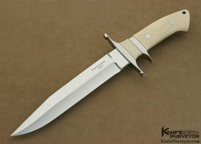 Thad Buchanan Custom Knife Pre-ban Elephant Ivory Big Bear Subhilt Fighter