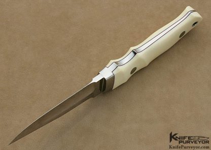 Thad Buchanan Custom Knife Pre-ban Elephant Ivory Bob Loveless Improved Handle Hideout - Image 5