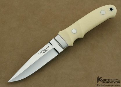 Thad Buchanan Custom Knife Pre-ban Elephant Ivory Bob Loveless Improved Handle Hideout