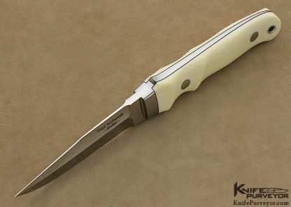 Thad Buchanan Custom Knife Pre-ban Elephant Ivory Bob Loveless Improved Handle Hideout - Image 4