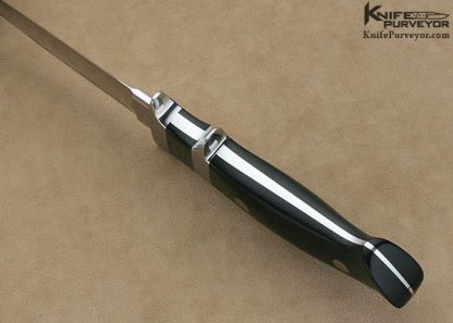 Thad Buchanan Custom Knife R.W. Loveless Signature Logo Black Micarta Baby Bear Subhilt Fighter - Image 6