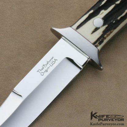Thad Buchanan Custom Knives Stag Chute - Image 2