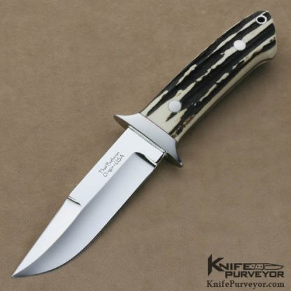 Thad Buchanan Custom Knives Stag Chute