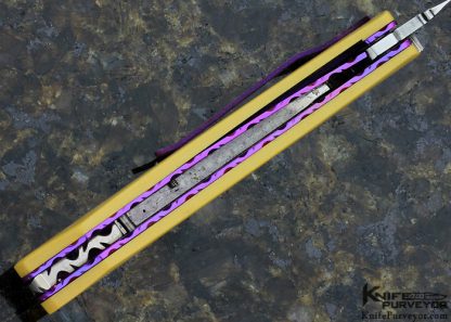 Thomas Vallotton Custom Knife Westinghouse Micarta D/A Auto Linerlock - Image 6