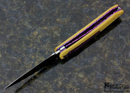 Thomas Vallotton Custom Knife Westinghouse Micarta D/A Auto Linerlock - Image 5