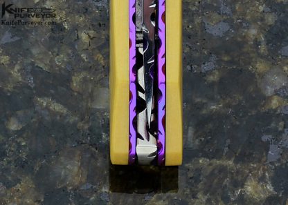 Thomas Vallotton Custom Knife Westinghouse Micarta D/A Auto Linerlock - Image 7