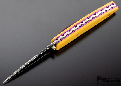 Thomas Vallotton Custom Knife Westinghouse Micarta D/A Auto Linerlock - Image 6