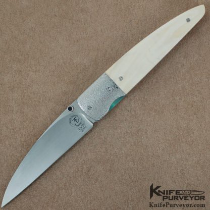 Andre Thorburn Custom Knife Warthog Ivory & Stippled Bolster Linerlock