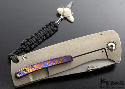 Tim Curry Custom Knife Titanium with Timascus Clip "Variant" Frame Lock - Image 5