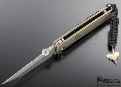 Tim Curry Custom Knife Titanium with Timascus Clip "Variant" Frame Lock - Image 6