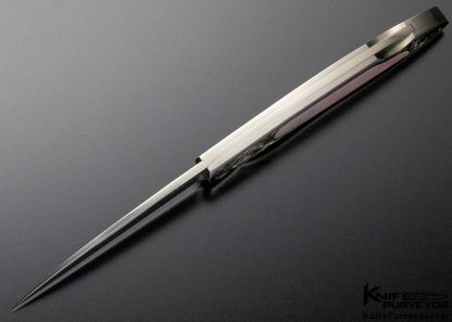 Joe Kious Custom Knife Tim George Engraved Fire Pearl Warncliff - Image 7