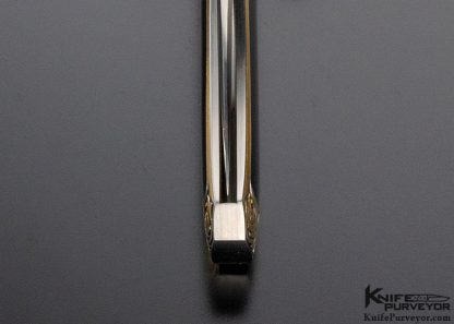 Steve Hoel Custom Knife Tim George Engraved Tahitian Blacklip Pearl and 24Kt Gold Coke Bottle (Featured in a Video) - Image 8
