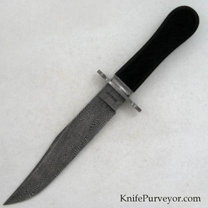 Tim Hancock Custom Knife Sole Authorship Damascus Clip Point Bowie
