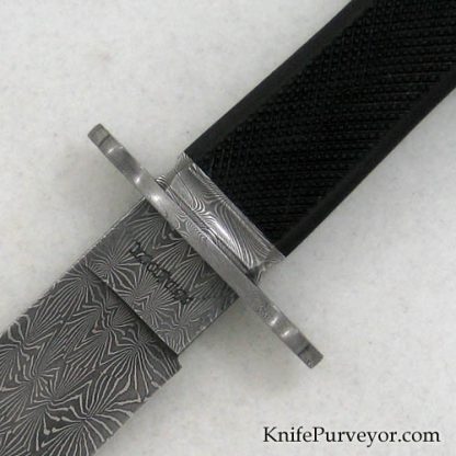 Tim Hancock Custom Knife Sole Authorship Damascus Clip Point Bowie - Image 2