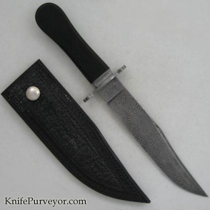 Tim Hancock Custom Knife Sole Authorship Damascus Clip Point Bowie - Image 4