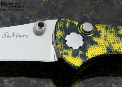 TiKnives Custom Knife Button Release Gravity Knife - Image 2
