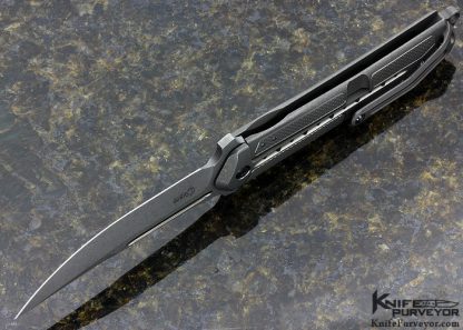 Todd Begg Custom Knife SteelCraft Titanium Frame Lock Flipper - Image 5