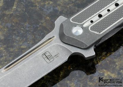 Todd Begg Custom Knife SteelCraft Titanium Frame Lock Flipper