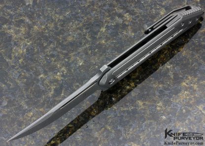 Todd Begg Custom Knife SteelCraft Titanium Frame Lock Flipper - Image 4