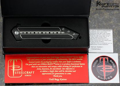 Todd Begg Custom Knife SteelCraft Titanium Frame Lock Flipper - Image 7