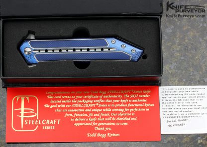 Todd Begg Custom Knife "Kwaiken"Steelcraft Series Framelock - Image 7