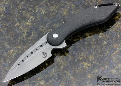 Todd Begg Custom Knife Carbon Fiber Friction Folder Flipper