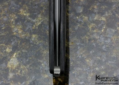 Todd Begg Custom Knife Carbon Fiber Friction Folder Flipper - Image 6