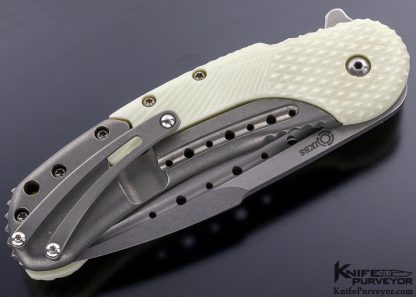 Todd Begg Design Custom Knife "Field Grade Bodega" White G-10 Framelock Spearpoint - Image 3