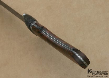 Tom Ferry Custom Knives Sole Authorship Engraved Desert Ironwood & Damascus Mastersmith Bowie - Image 7