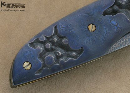 Tom Ferry Custom Knife "Koi" Damascus Linerlock - Image 5