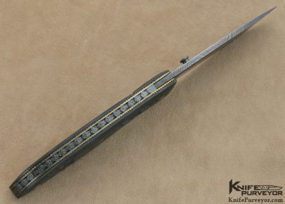 Tom Ferry Custom Knife "Koi" Damascus Linerlock - Image 6
