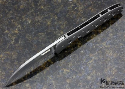 Tom Mayo Custom Knife Bead Blasted Titanium Hawkbill #003 - Image 4