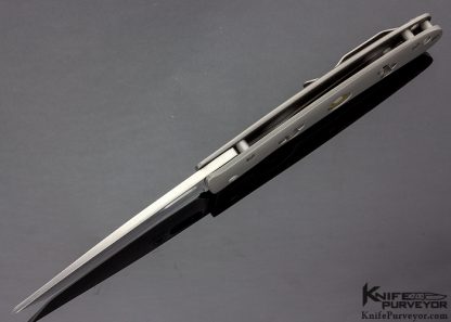 Tom Mayo Custom Knife "MOA" Tanto with .45 Auto Casing - Image 4