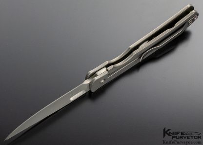 Tom Mayo Custom Knife Stellite 6K Blade TNT Frame Lock - Image 7