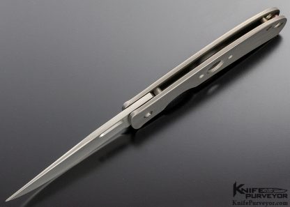 Tom Mayo Custom Knife Stellite 6K Blade TNT Frame Lock - Image 6