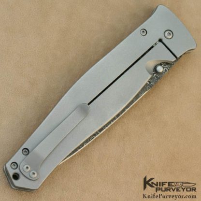 Tom Mayo Custom Knife Dr. Death with Devin Thomas Damascus Blade - Image 3