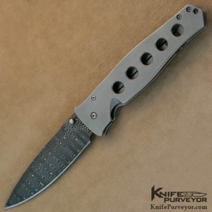 Tom Mayo Custom Knife Dr. Death with Devin Thomas Damascus Blade