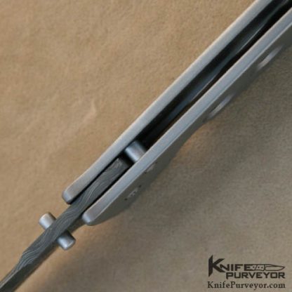 Tom Mayo Custom Knife Dr. Death with Devin Thomas Damascus Blade - Image 4