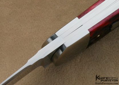 Tony Bose Custom Knife #2 Red Jigged Bone Case 43 Pattern Split Backspring Humpback Whittler - Image 7