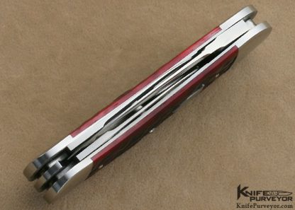 Tony Bose Custom Knife #2 Red Jigged Bone Case 43 Pattern Split Backspring Humpback Whittler - Image 9