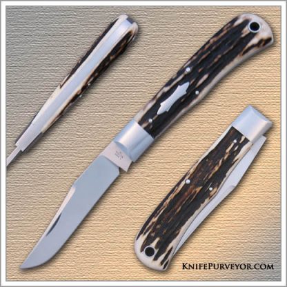 Tony Bose Custom Knife: Back Pocket Knife 440V Steel with Bowtie Shield