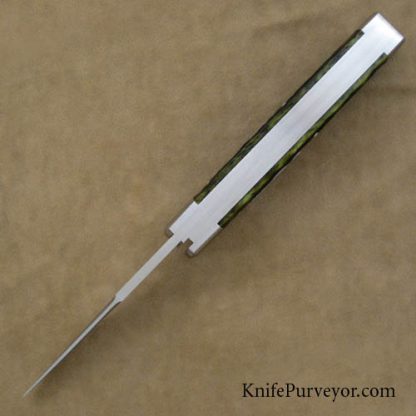 Tony Bose Custom Kife Green Jigged Bone Bent Gunstock with Bar Shield - Image 4