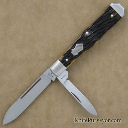 Tony Bose Custom Knife Remington Jigged Bone Coffin Jack #8