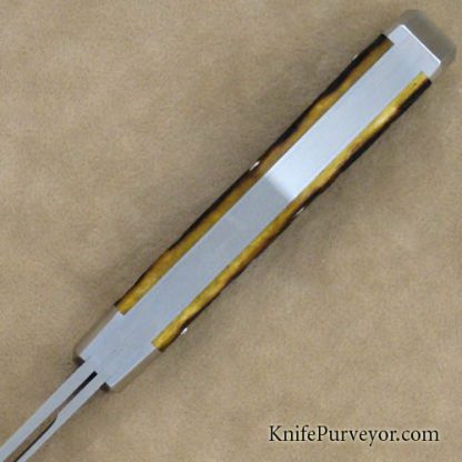 Tony Bose Custom Knife Remington Jigged Bone Coffin Jack #8 - Image 4